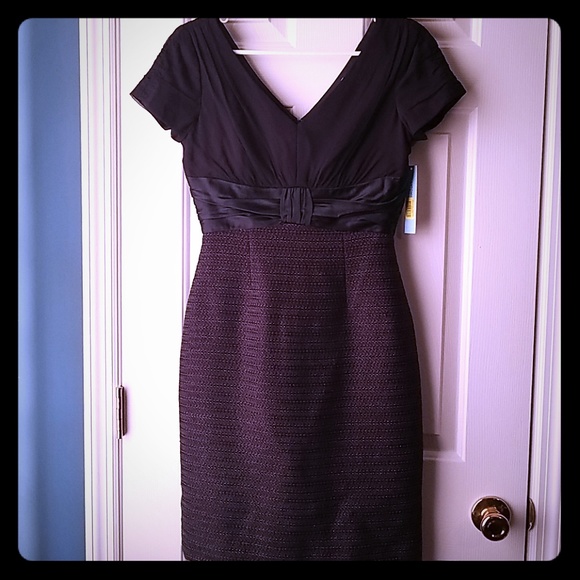 NWT Antonio Melani Laura Navy Fall Roses dress - Picture 2 of 5